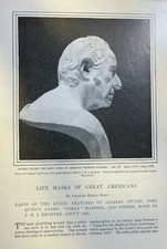 1899 Life Masks of Great Americans John Quincy Adams Dolly Madison Van Buren