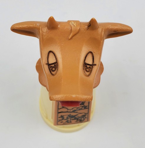 Vtg Whirley Industries MOO-COW Brown/Cream 6" Plastic Creamer Milk Cup Retro - Picture 5 of 11