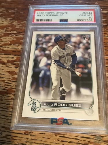 2022 Topps Update Julio Rodriguez Rookie RC #US44 PSA 10 GEM MT Seattle Mariners