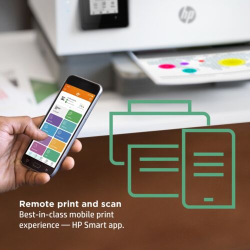 HP OfficeJet 8015e All-in-One Printer w/ bonus 6 months Instant Ink through HP+ - Picture 5 of 6