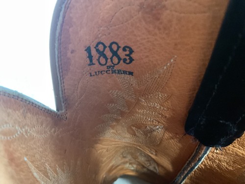 STUNNING LUCCHESE 1883 WESTERN COWBOY BOOTS - SIZE UK 5.5 (US SIZE 7.5B) - Picture 14 of 18