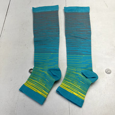 Blue  Green Calf/Leg Compression Sleeves Unisex Adult Size 2XL