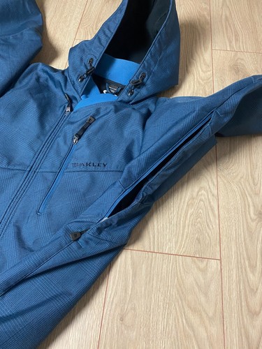 Oakley Men's Soft Shell Jacket Hooded Blue Size Large - Imagen 14 de 18