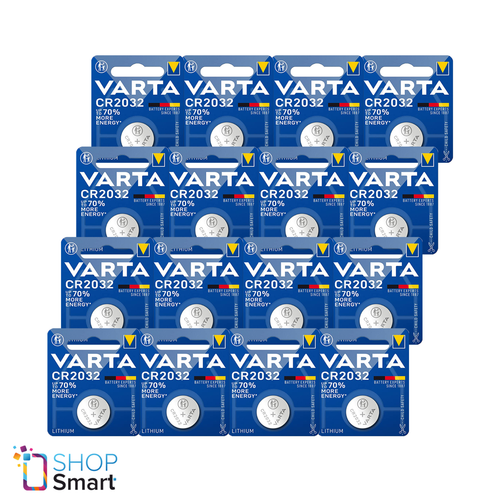 16 VARTA CR2032 LITHIUM BATTERIES 3V COIN CELL BUTTON DL2032 EXP 2030