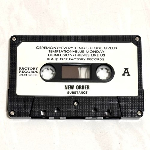 New Order 1987 Substance (I+II) Taiwan Edition Cassette Tape x 2 w/ Promo Insert - Picture 7 of 11