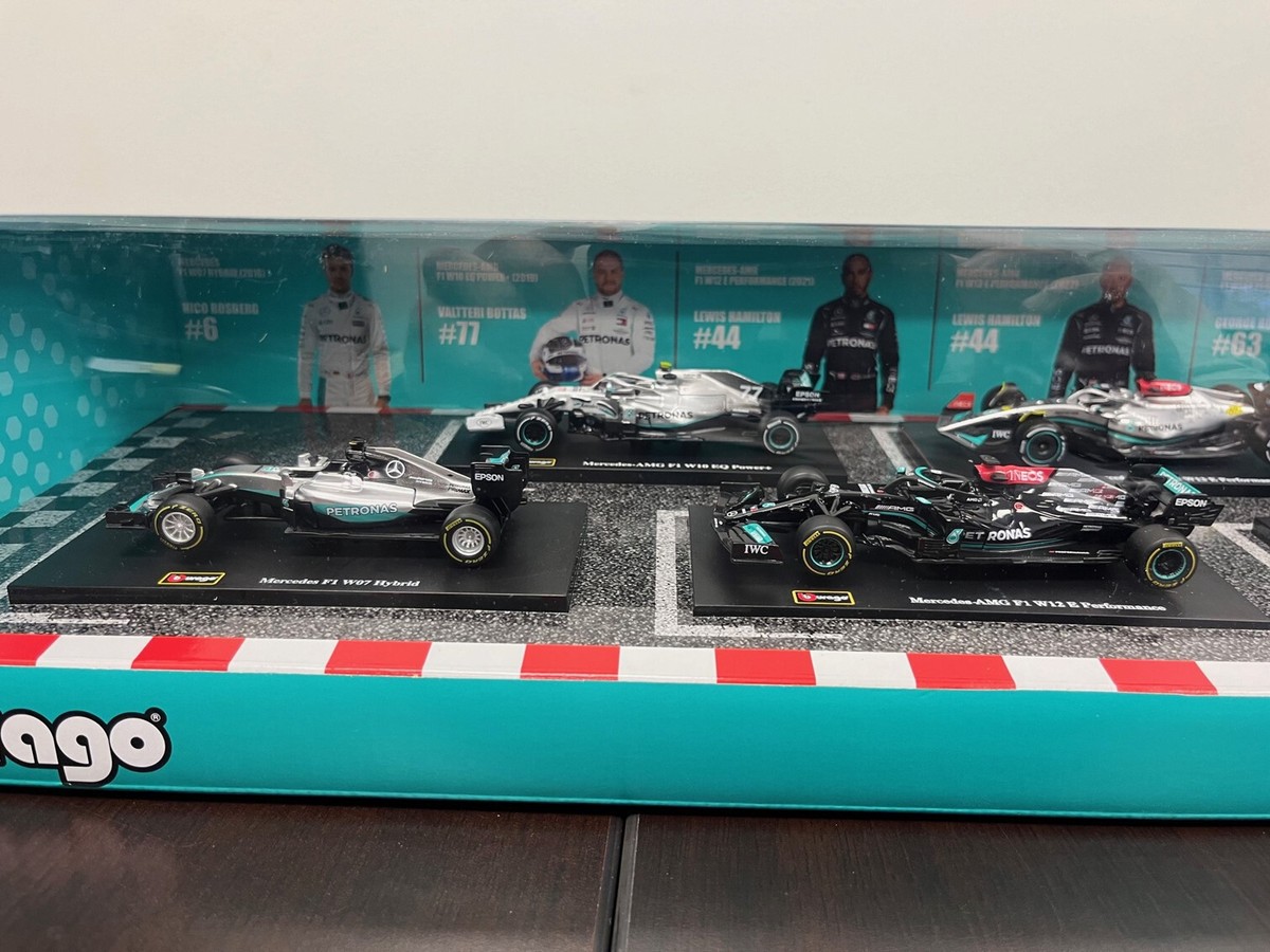 Bburago 1:43 F1 6個セット レースカー　メルセデス Burago Bburago Mercedes AMG Formula 1 Racing F1 1/43 6-Car