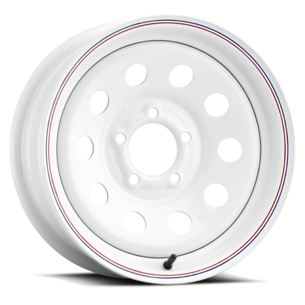 ALLIED WHEEL 27 Mod Rim 12X4 4X101.6 Offset 0 White (Quantity of 4) | eBay