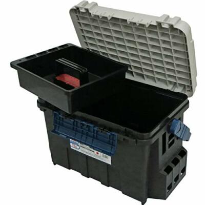 MEIHO BM-9000 Bucket Mouth Tackle Box Black Off White EMS w