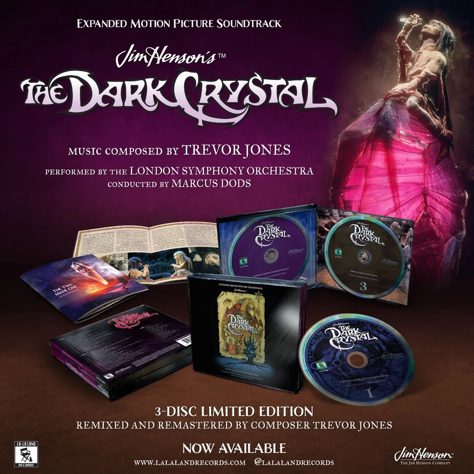 DARK CRYSTAL 3 CD SET EXPANDED MOTION PICTURE SOUNDTRACK - Image 2 of 2