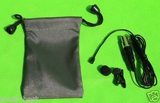 Black Lavalier Lapel Microphone for Shure Wireless Omnidirectional with bag