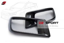 Carbon Fiber Dual Air Intake Front Bumper Ducts Fits Lancer Evolution X Evo 10 Carbon Fiber Dual Air Intake Front Bumper Ducts Fits Lancer Evolution X Evo 10