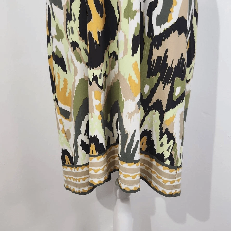 Emma & Michele Green Yellow Sleeveless Sheath Dress Size 12 Green Sheath Dress - Image 4 of 4