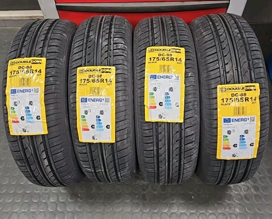 TRENO COMPLETO 175 65 R14 82T 4 PNEUMATICI AUTO DOT 2024 DOUBLECOIN DC88