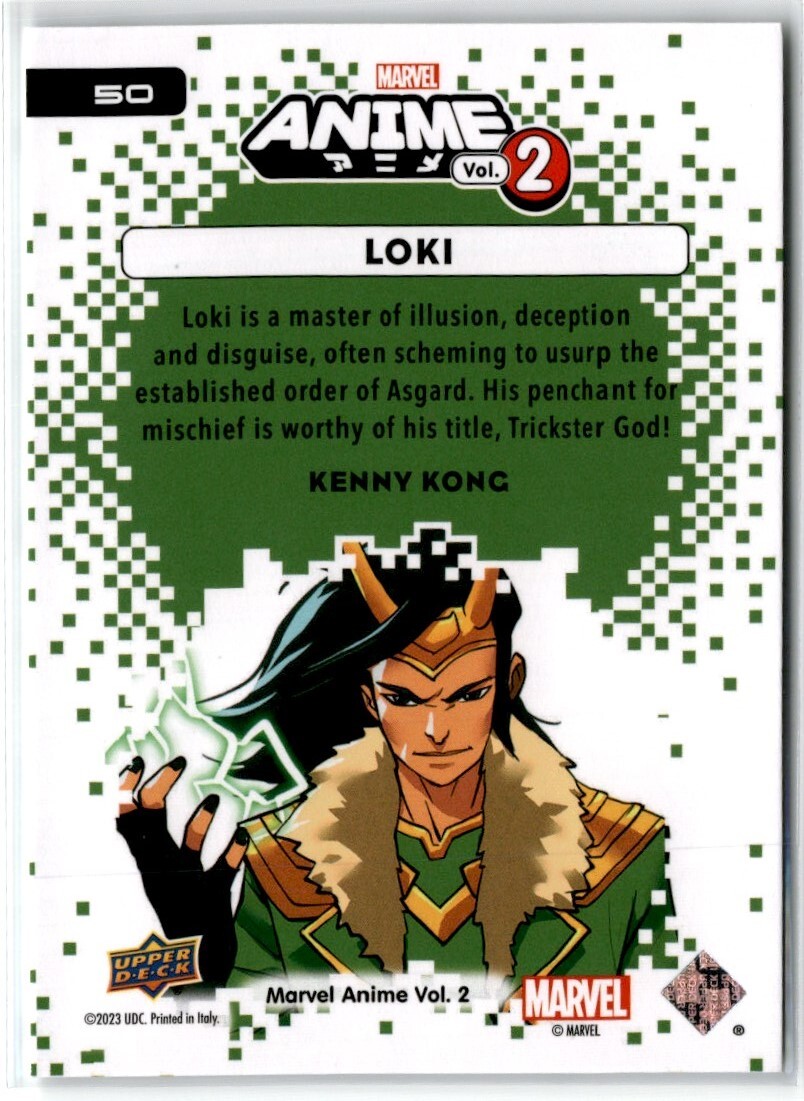 ロキ　スケッチカード　Loki UPPER DECK MARVEL LOKI SEASON1 TRADING CARD HOBBY【製品情報
