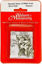 Spanish Main Kit# 9109 - Pinnaces - (4 Each) 1:1200 Scale Valiant Miniatures
