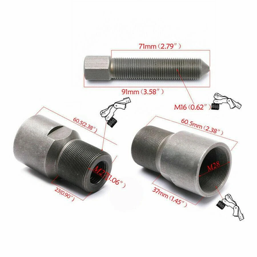 1x 27mm 3 usos Motocicleta Volante Extractor Estator Rodillo Extractor Herramienta de reparación de neumáticos Foto 4 de 4