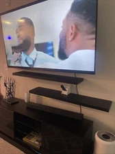 4 PACK Floating Shelves, Black Wall Shelves, Display Shelves for Wall Decor