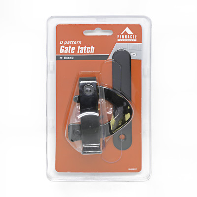 Pinnacle D PATTERN GATE LATCH Suitable For Outdoors +Screws BLACK *Aust ...