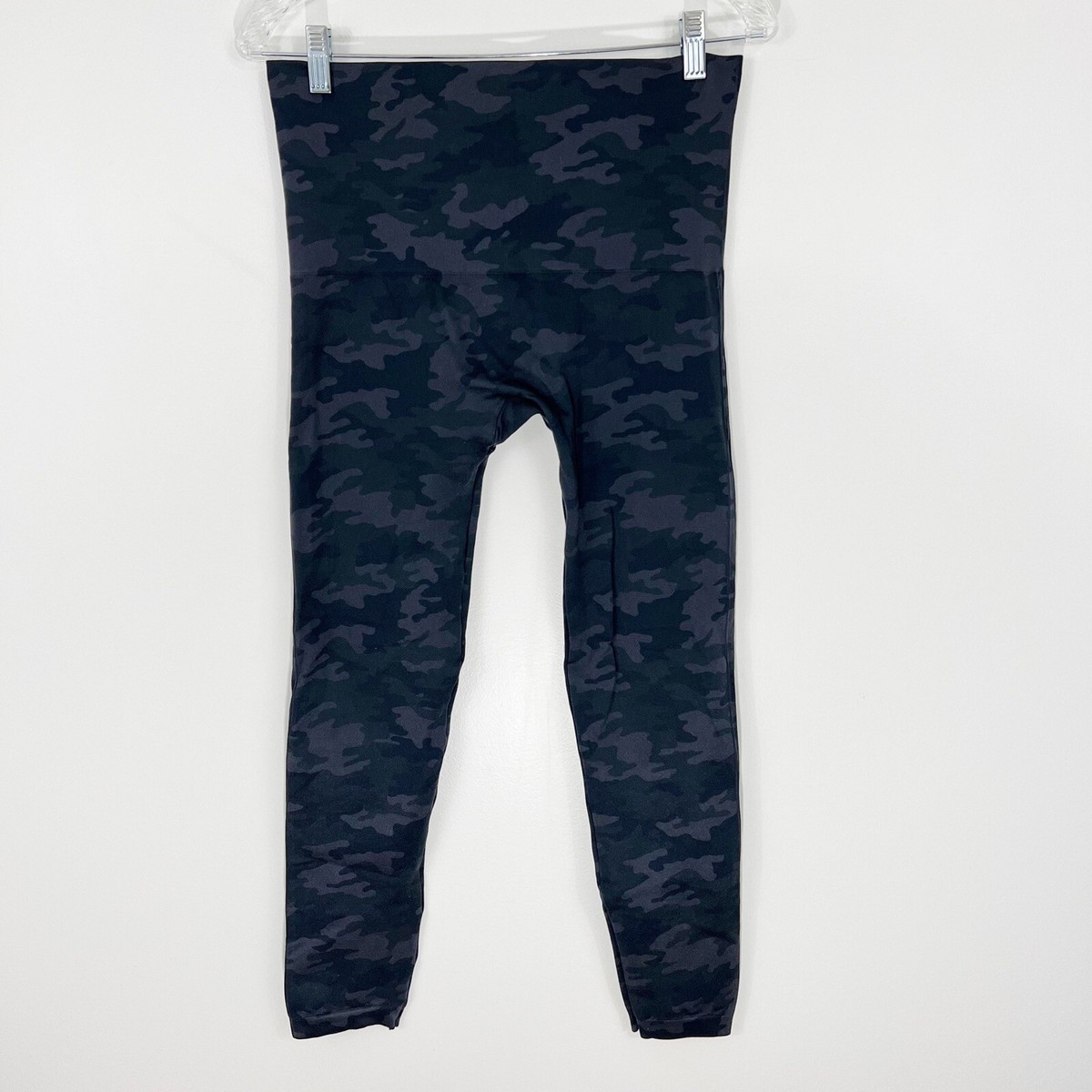 Spanx Look At Me Now Leggings in Black Camo Size 1X | eBay