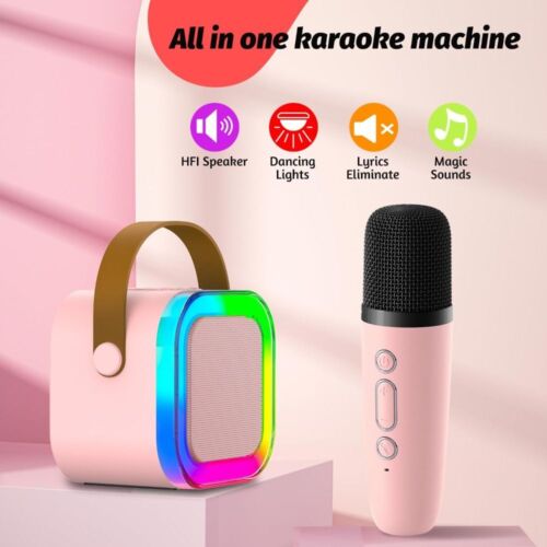 Mini Karaoke Entertainment Wireless Bluetooth Small Speaker  4-12 Years Old - Picture 1 of 8