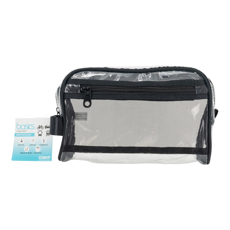 Basics Transparent PVC with Black Webbed Handle & Piping with Easy Access - Image 4 of 4