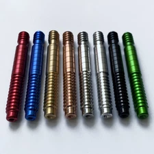 3/8-10 Self Aligning Pool Cue Shaft Joint Pin Screw- SS, Brass, Aluminum, Copper