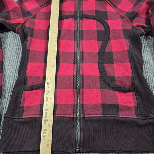 Lululemon Hoodie Womens 8 Buffalo Plaid Scuba Full Zip Lumberjack Preppy - Picture 8 of 9