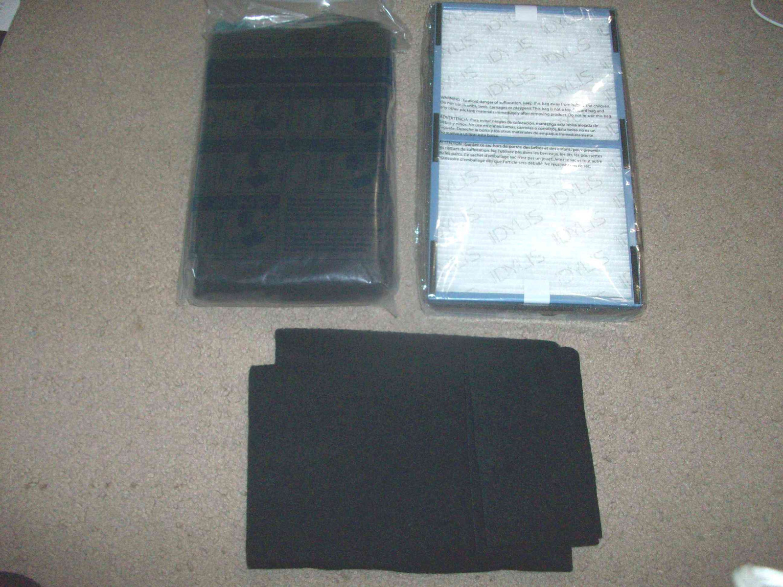 New Idylis HEPA Filter C with Carbon Pre-Filter Sheet for Air Purifiers