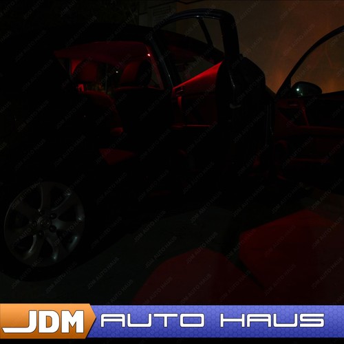 Kit de 8 unidades de equipamiento de luz LED interior roja para Toyota Corolla 2015-2018 - Imagen 6 de 8