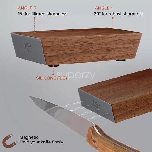 Knife Sharpener Pro Premium Rolling Edge Sharpeners Diamond Sharpening Stone AU - Picture 7 of 14