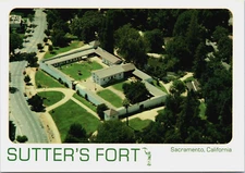 Sutter's Fort Sacramento California Aerial c1970's