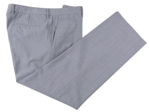 Hugo Boss ‘Cagan’ Dove Great Light Wool Blend Flat Front Dress Pants 38 x 31 - Picture 1 of 7