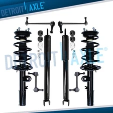 Front Struts & Coil Spring Rear Shocks Sway Bars Kit for 2013-2018 Ford Explorer