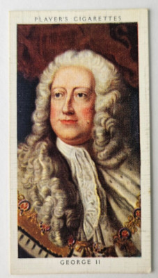 1935 Player's Kings & Queens of England #38 George II Reigned 1727-60