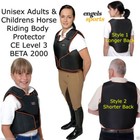 ENGELS YOUTH HORSE RIDING BODY ARMOUR CHILDRENS PROTECTOR JUMPING KIDS VEST XS