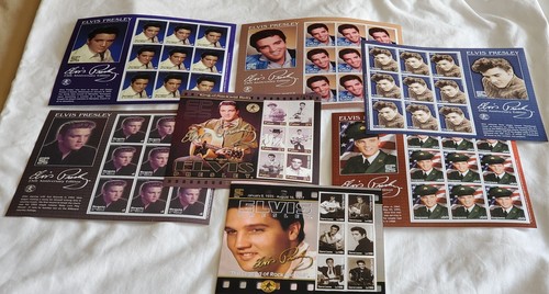 THE ELVIS PRESLEY EDICIONES 25 ANIVERSARIO 2002 COLECCIÓN DE SELLOS HOJAS COMO NUEVAS - Imagen 2 de 12