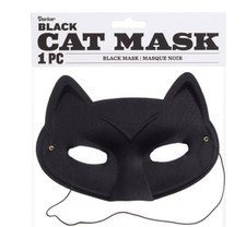Darice Cat Eye Mask Costume Accessories, 7 X 6 Inches, Black