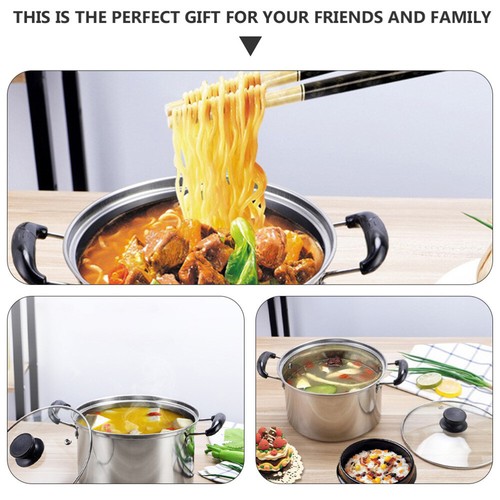 Pots with Lid Large Saucepan Stainless Steel Milk Am Looking for Cooking Boiler - Picture 10 of 12
