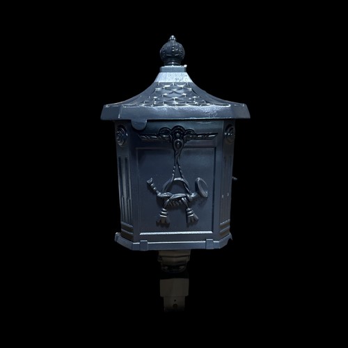 Retro Cast Aluminum Mailbox Lockable Security LetterBox w/door No Stand 📦 - Picture 2 of 12