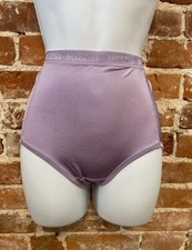 Breezies Lilac Purple Nylon Microfiber Brief Panties New