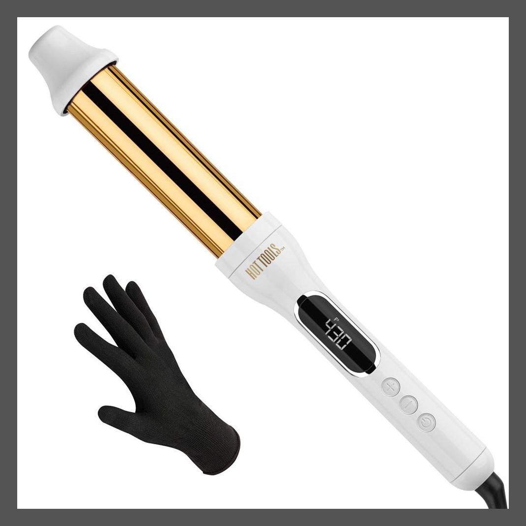 Палочка для завивки волос Hot Tools Pro Signature 2-в-1 Wand 24K Barrel Gold 1