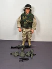 GI Joe CUSTOM Desert Gunner Military Soldier 12" Action Figure 1/6 Scale