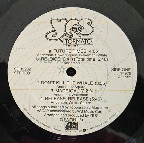 Yes - Tormato - 1978 - STEREO - Vinyl - LP - Atlantic Records - Picture 2 of 7