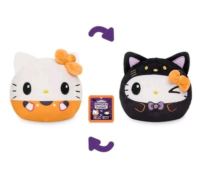 NEW TEETURTLE SANRIO HELLO KITTY HALLOWEEN REVERSIBLE PLUSHIES 4'' PLUSH TOY