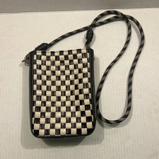 Universal Thread Crossbody Bag Black & White Checker