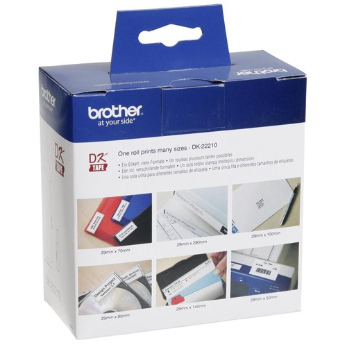 BROTHER DK22210 Endlosetiketten Papier weiss fuer QL550 - Bild 2 von 2