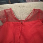 Girls Red Tulle Party Dress By Kensie Girl Size 8 with Sparkles, Ruffle, Flowers — photo 6