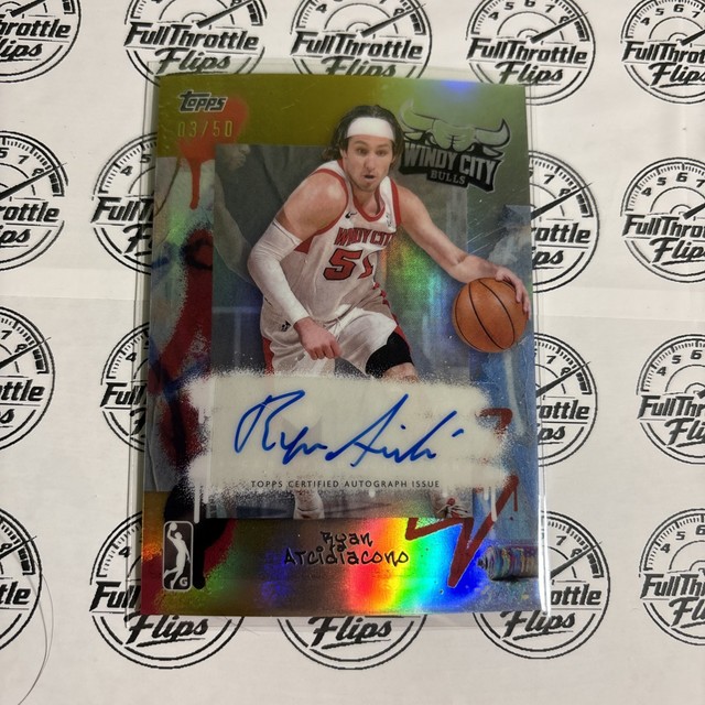 2024-25 Topps G-League Ryan Arcidiacono Chrome Gold Refractor Auto /50 #AU-RA