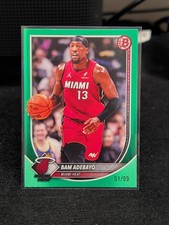 Bam Adebayo 2025/26 Bowman Basketball  Green /99 Miami Heat 