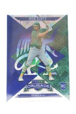 2025 Panini Crusade #69 Nick Kurtz Crusade Blue Cracked Ice